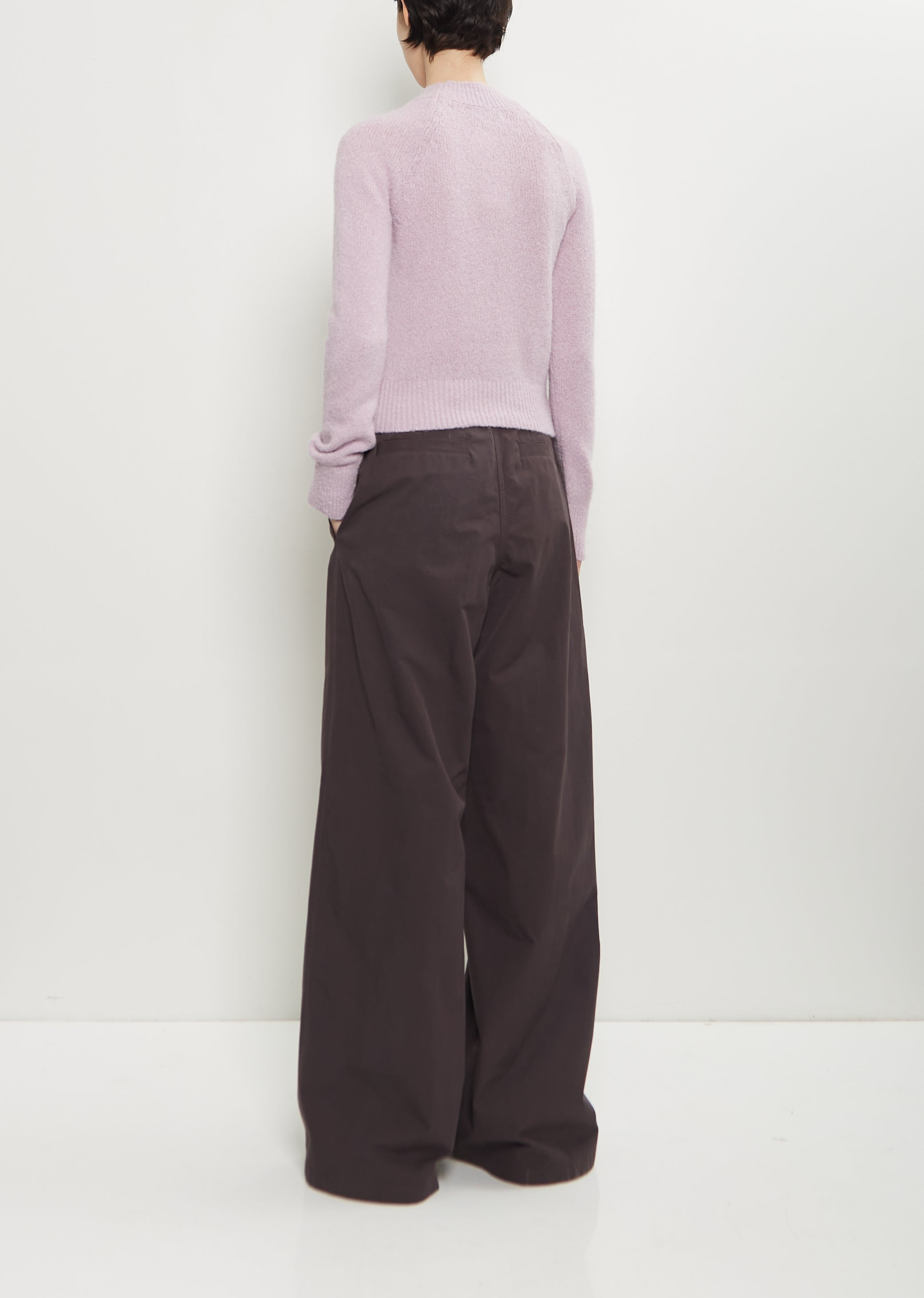 Texas Stretch Alpaca Merino Wool Sweater — Lilac - 3