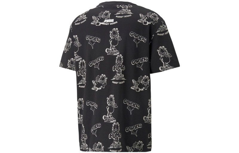 PUMA PUMA x GARFIELD Printed Tee 'Black' 534434-01 outlook