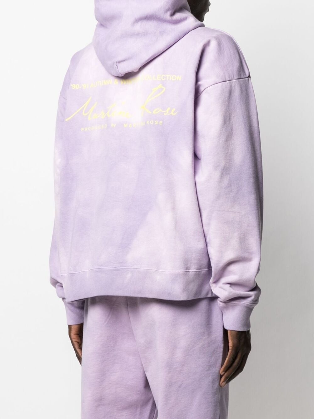 tie dye-print cotton hoodie - 4