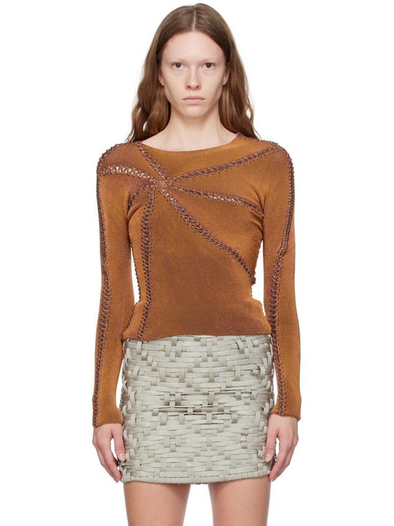 Orange Starfish Long Sleeve T-Shirt 1