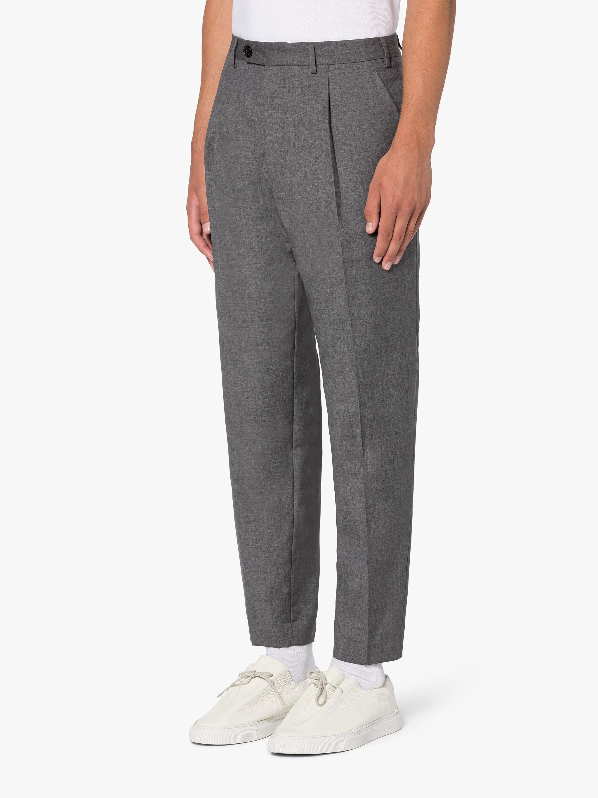THE STANDARD LIGHT GREY WOOL TROUSERS - 3