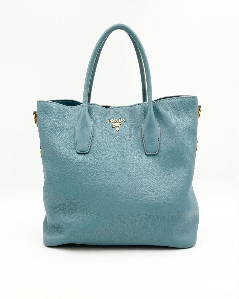 Prada Sky Blue Two Way Bag - 1