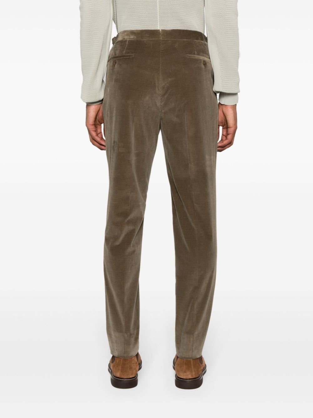 corduroy slim-fit trousers - 4