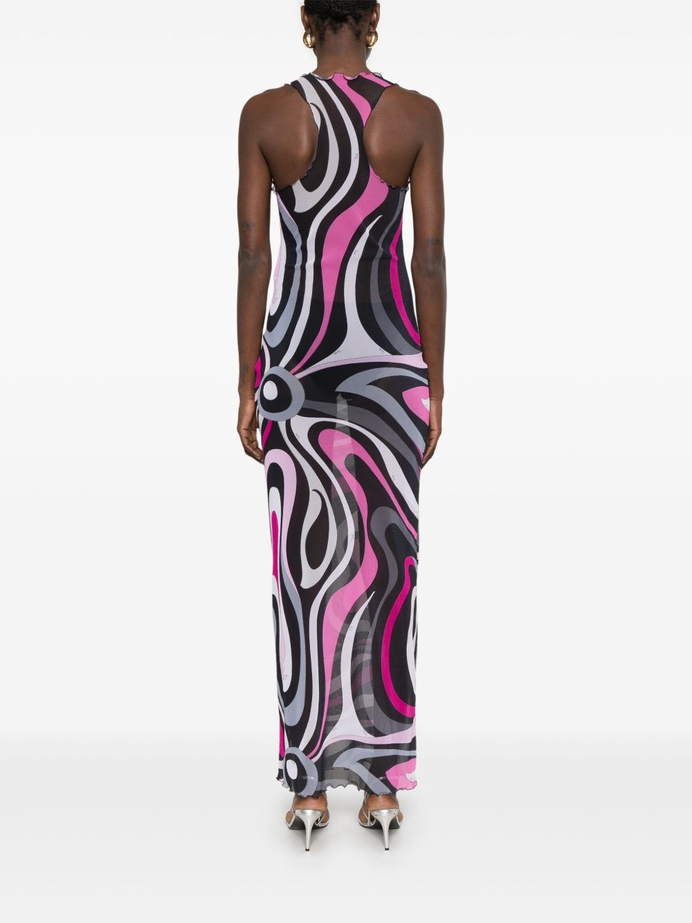 Iride-print dress - 4