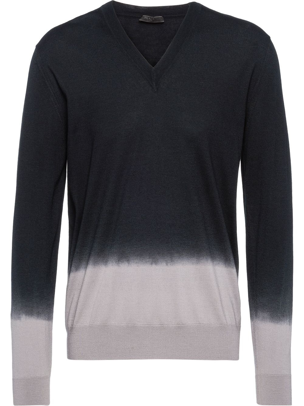 gradient-effect wool jumper  - 1