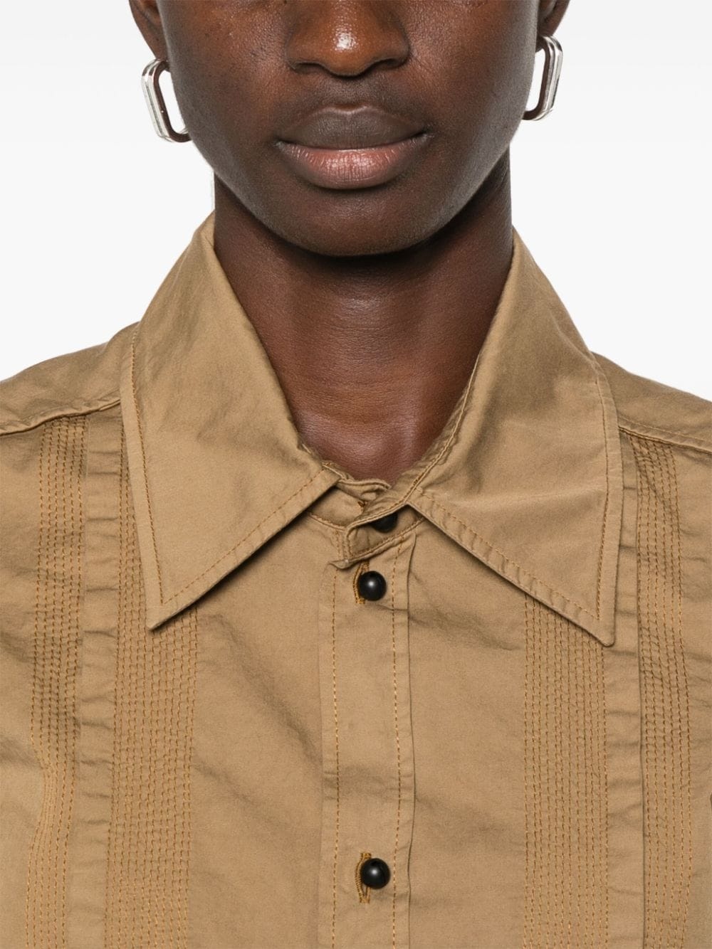 decorative-stitching shirt - 5