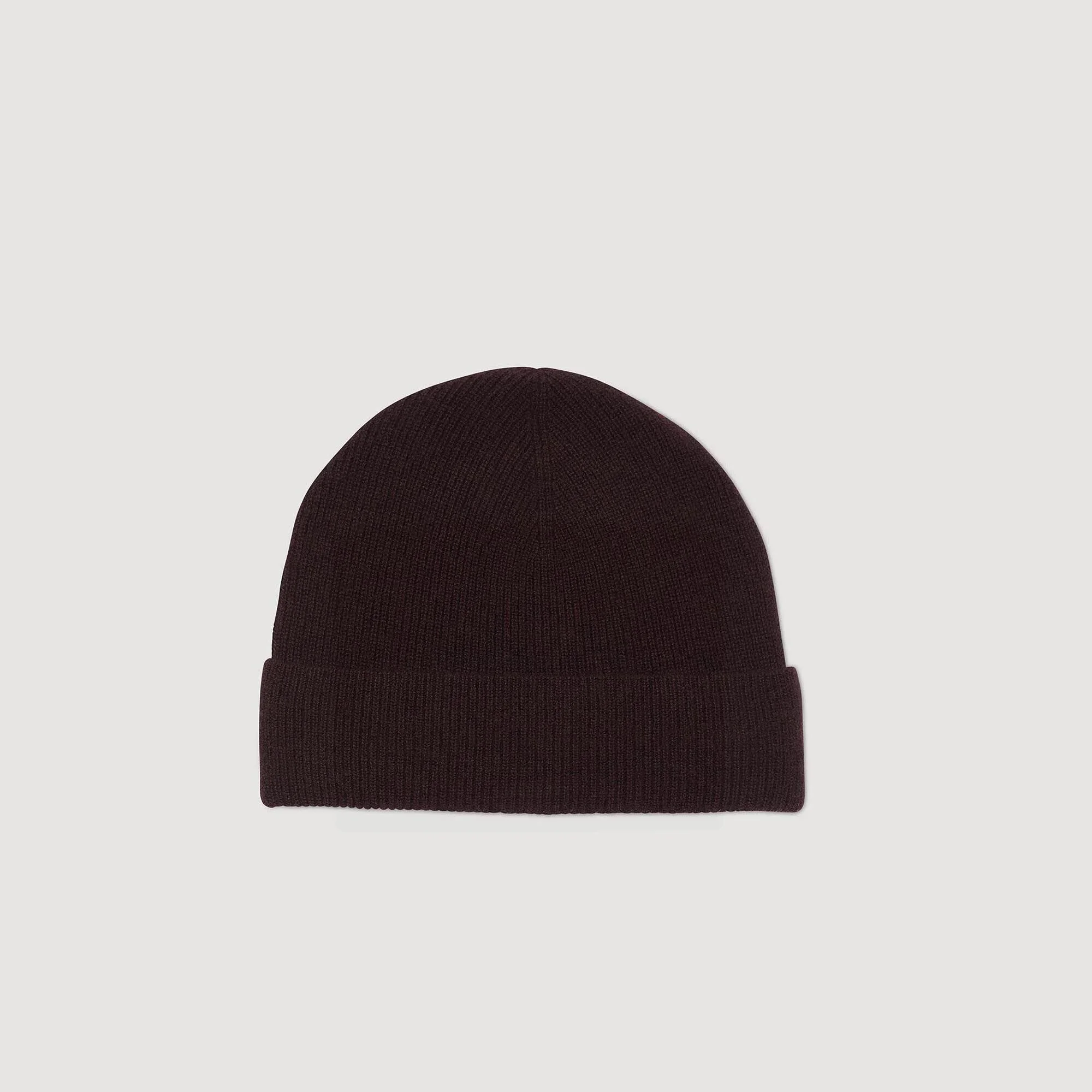 KNITTED CASHMERE BEANIE - 1