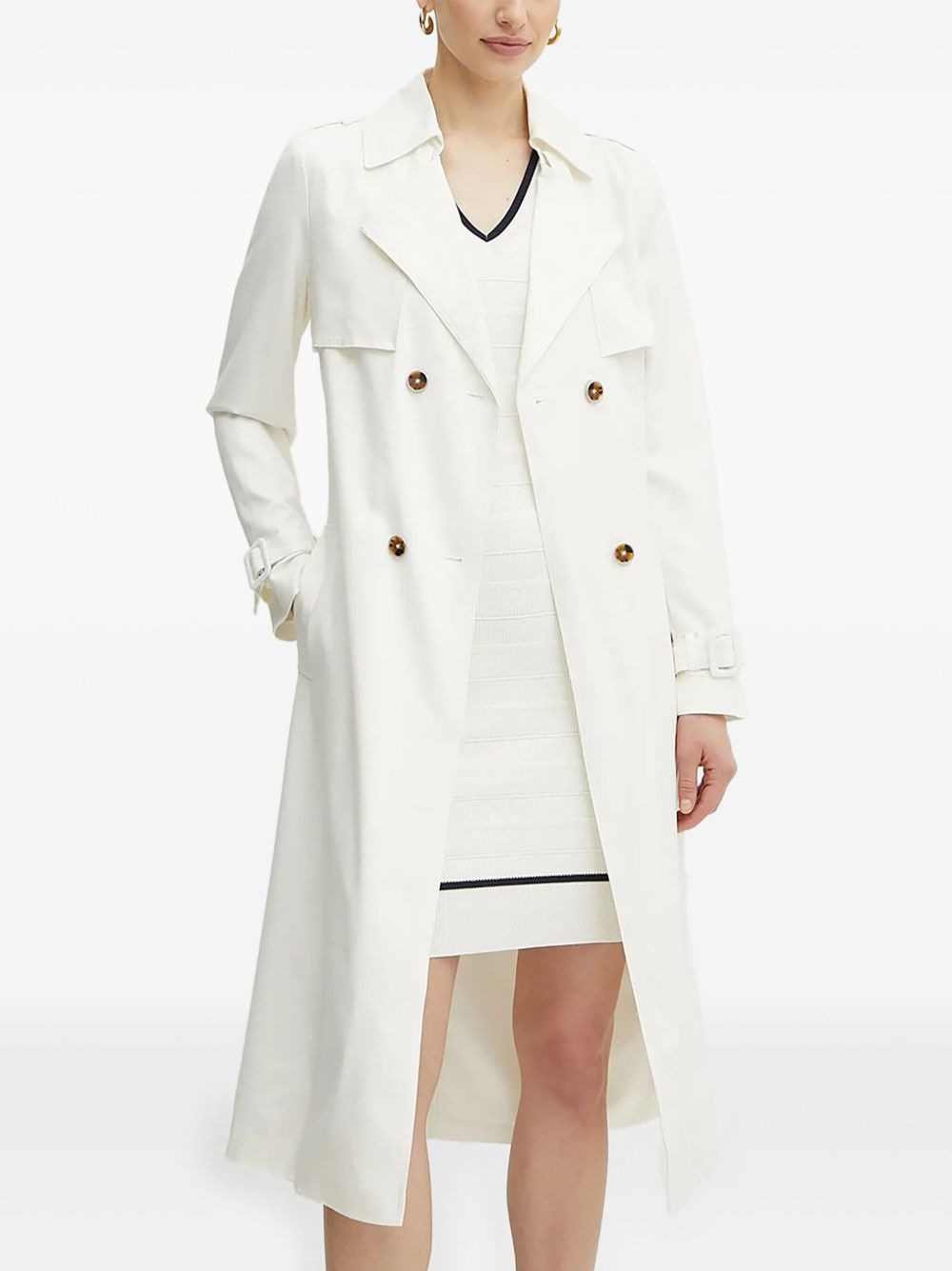 double-breasted trench coat - 3