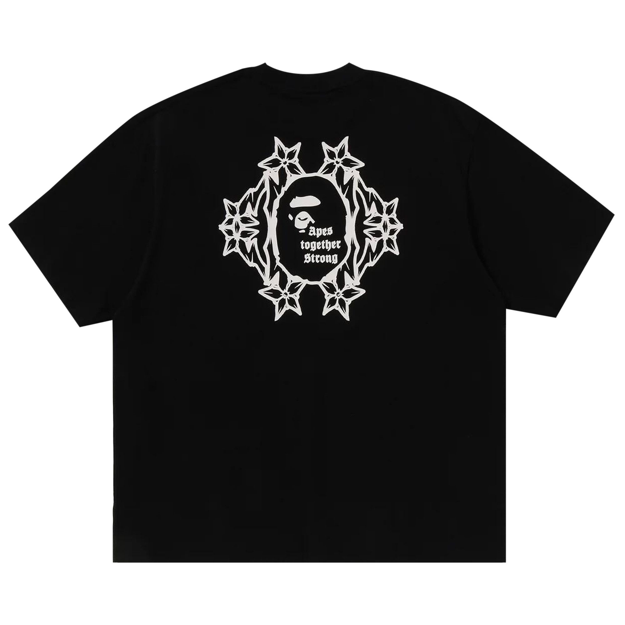 BAPE Gothic Logo Relaxed Fit Tee 'Black' - 2