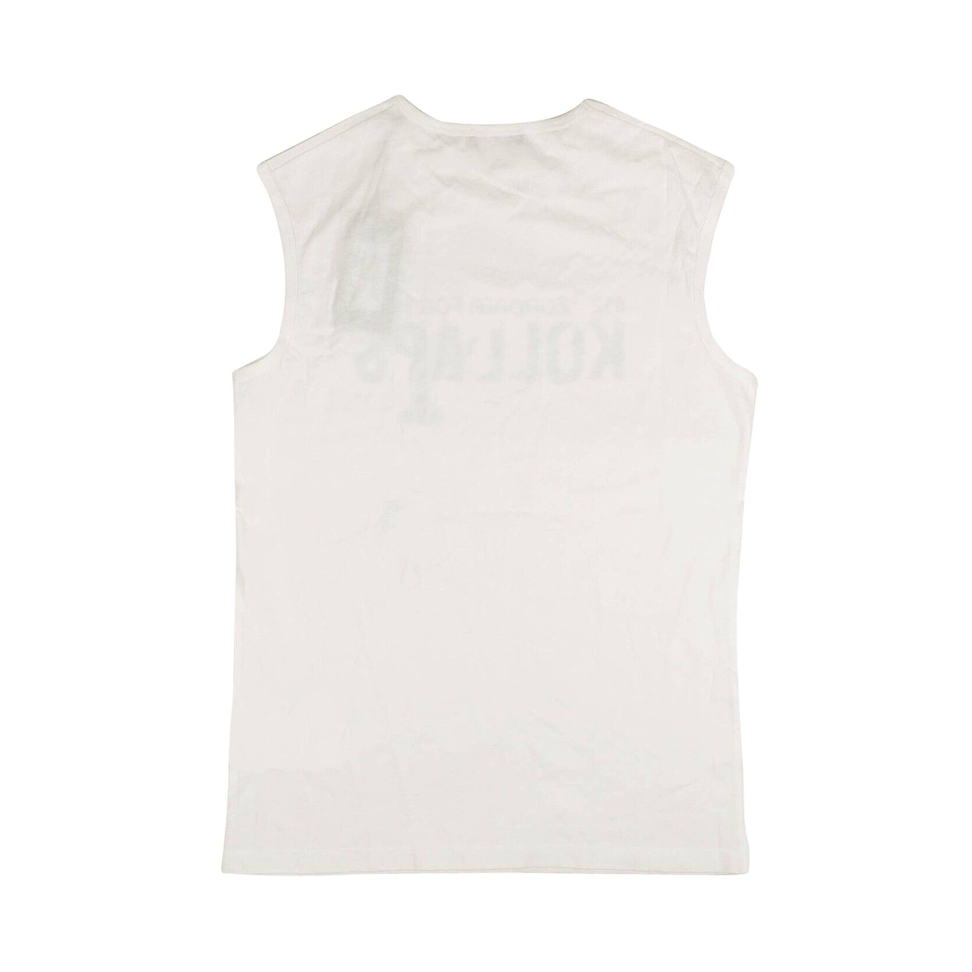 Raf Simons Sleeveless Slim Fit Kollaps Print Tank Top 'White' - 2