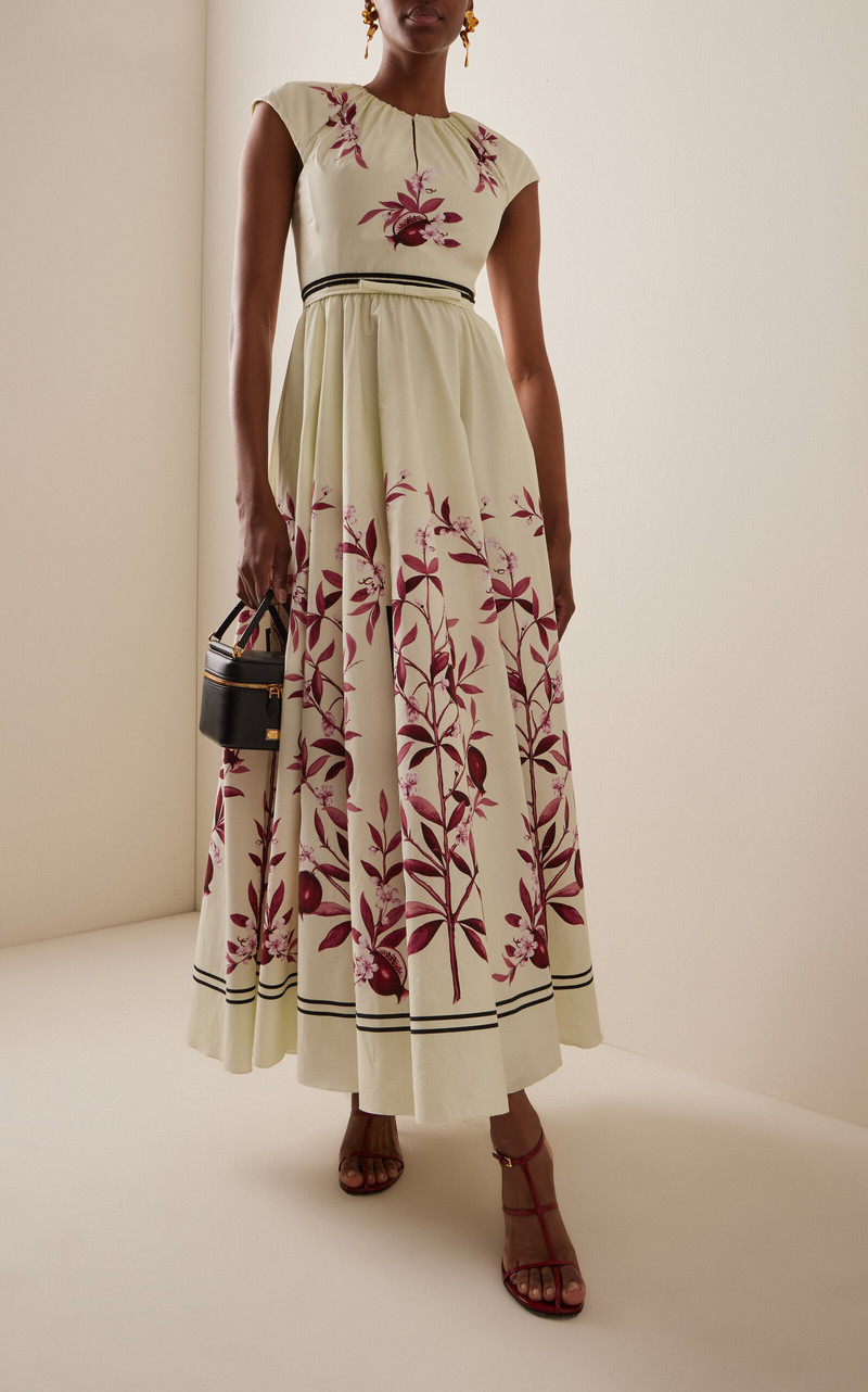 GIAMBATTISTA VALLI Floral Poplin Maxi Dress multi outlook