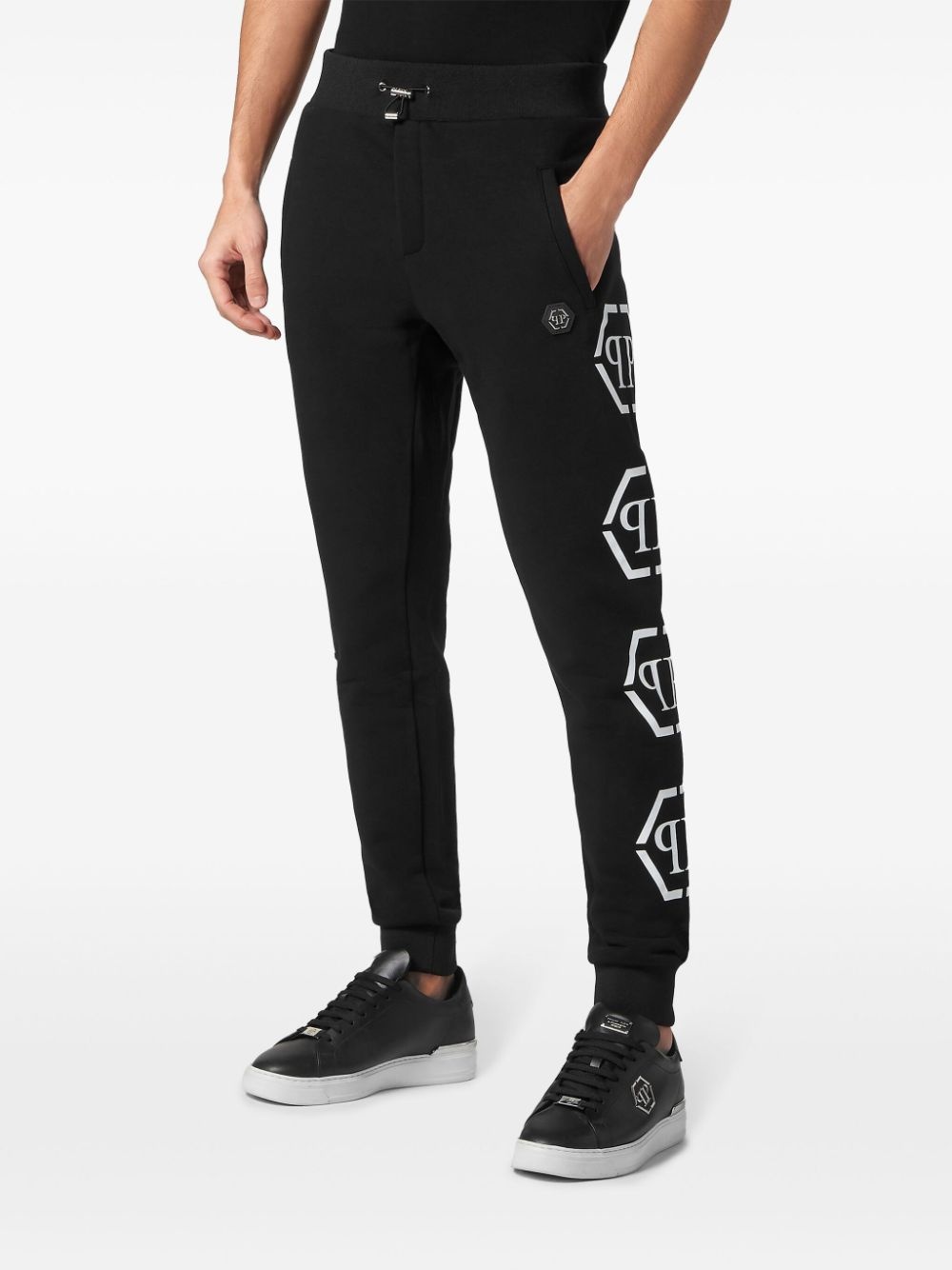 monogram-print track pants - 3