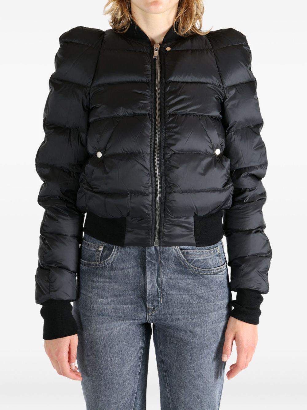 puffed quilted jacket - 3