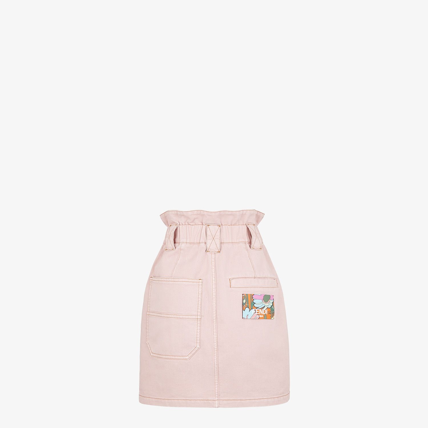 Pink denim skirt - 2