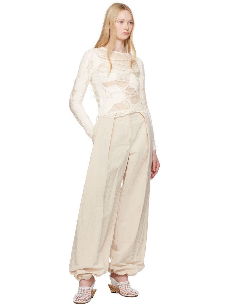 JACQUEMUS Off-White La Croisière 'The Melao' Trousers outlook