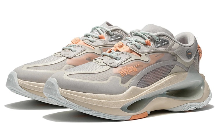 (WMNS) Li-Ning Infinity 'Grey Orange' AZGS054-1 - 3