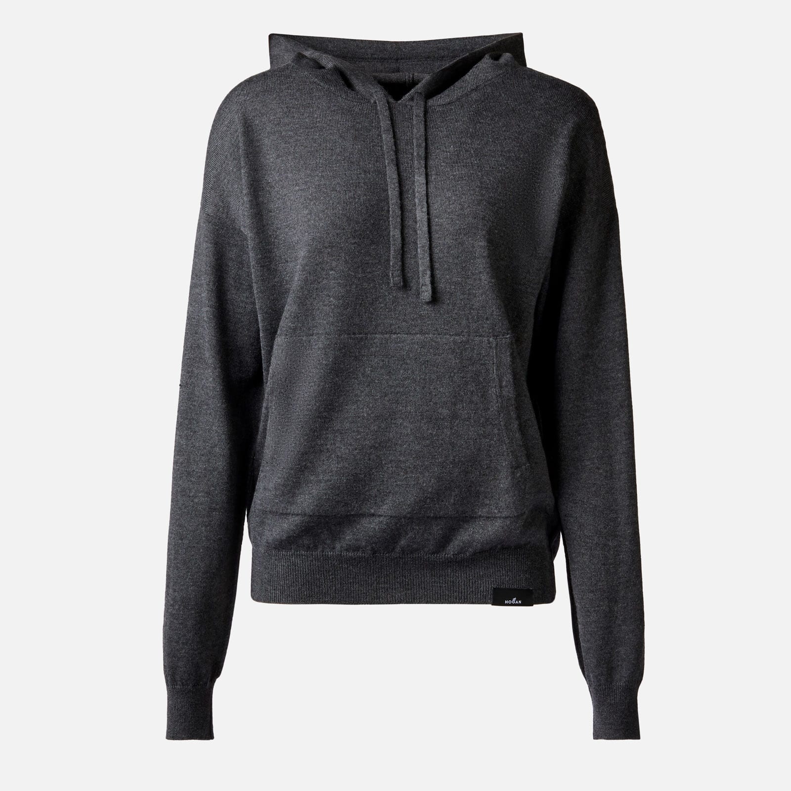 Hooded Sweatshirt in Knit Grey - 1