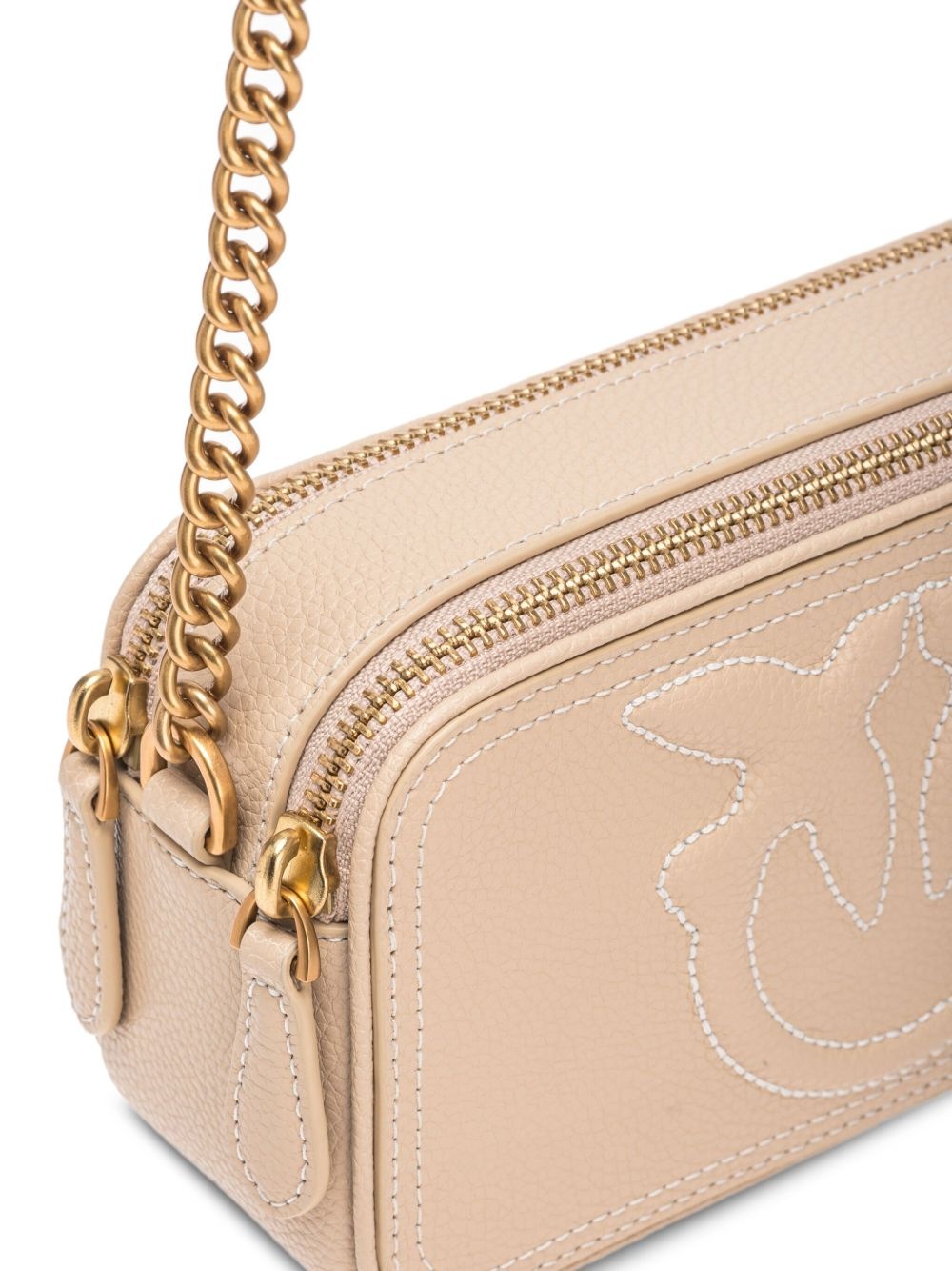 small logo-embossed cross body bag - 3