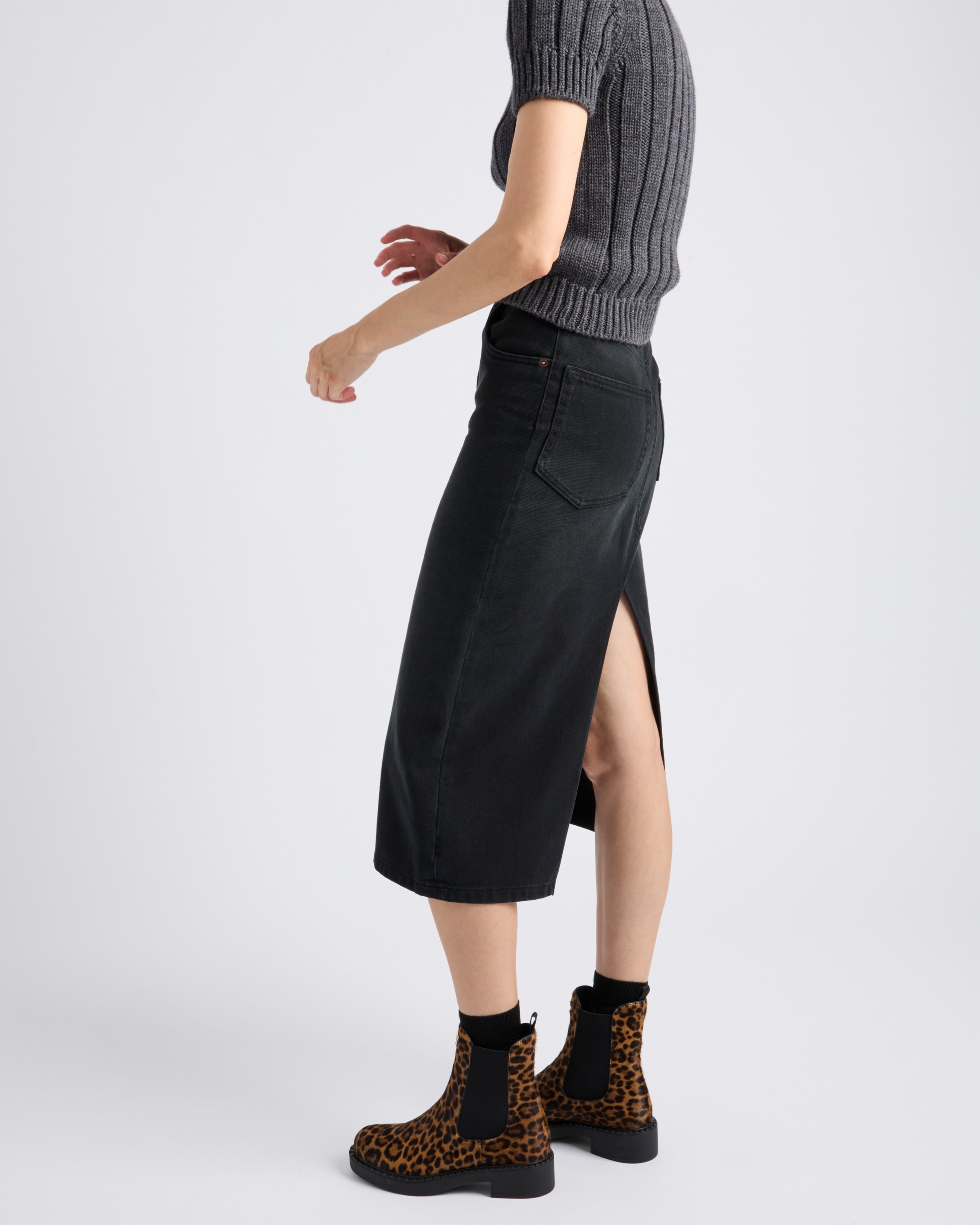 Printed leather Chelsea boots - 3