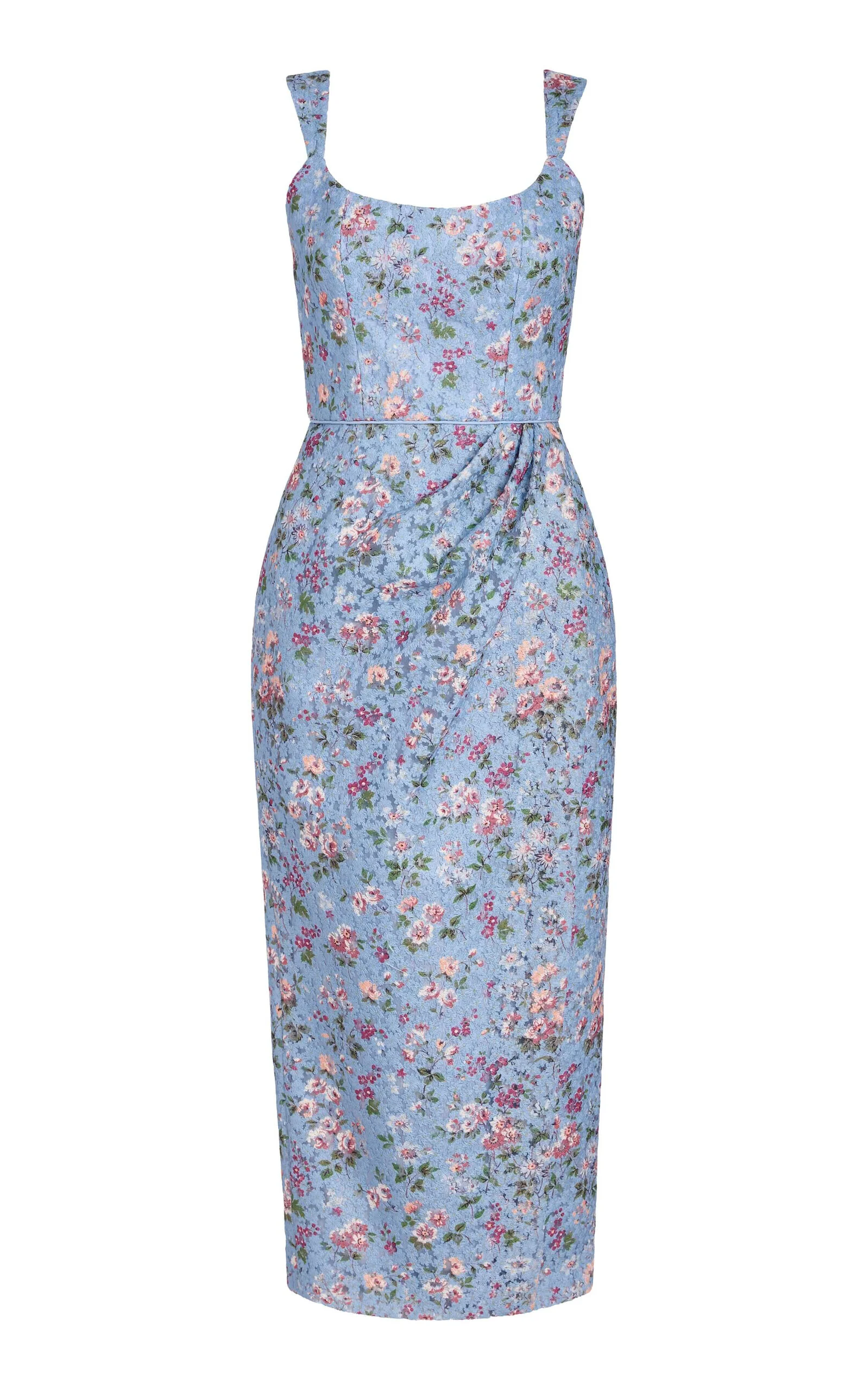 Marla Lace Wrap Midi Dress - 1