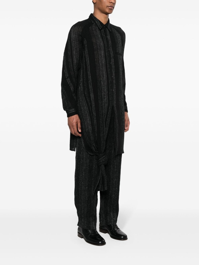 stiped knot-detail shirt 3