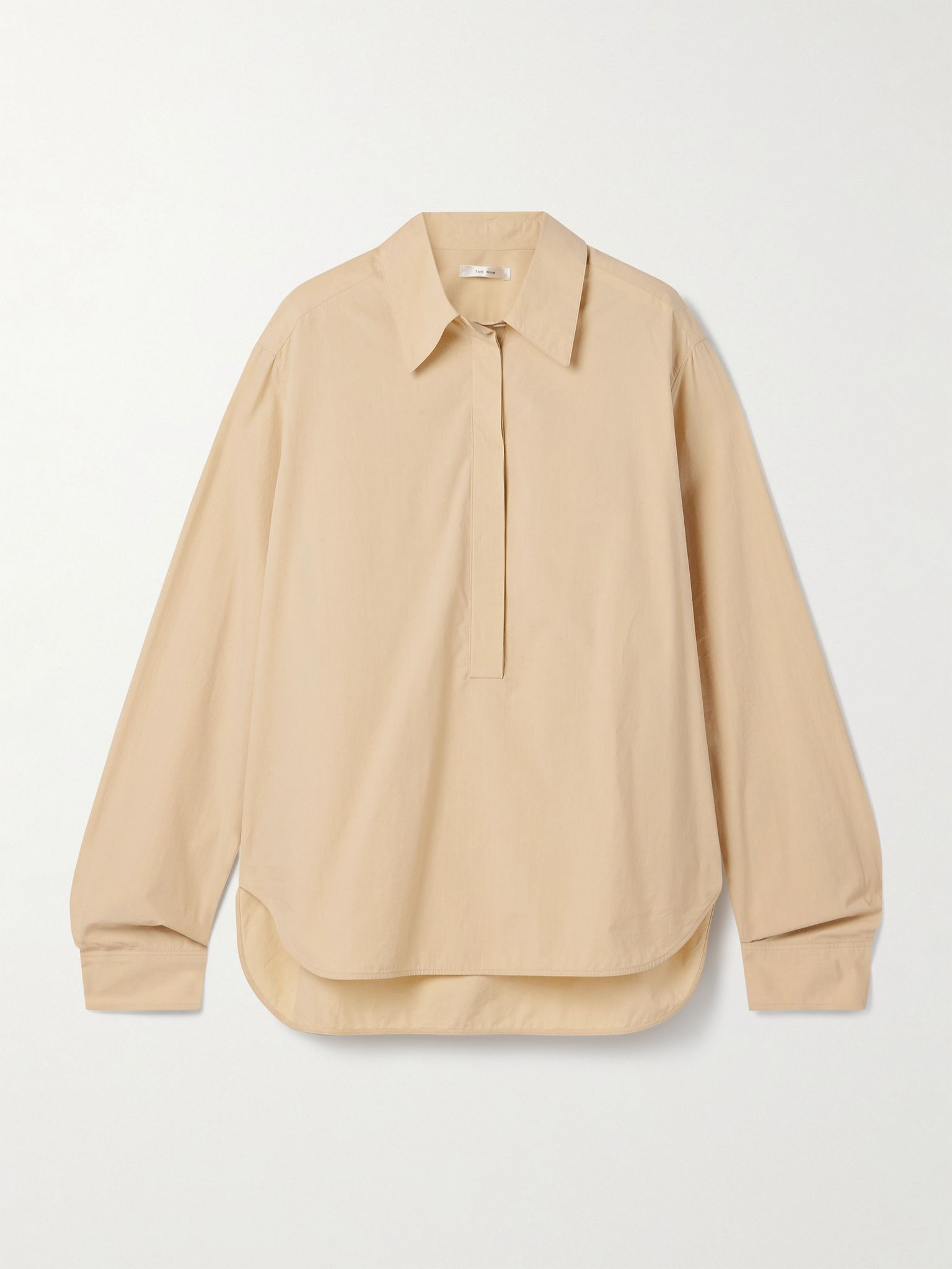 Margan oversized cotton shirt Sand - 1
