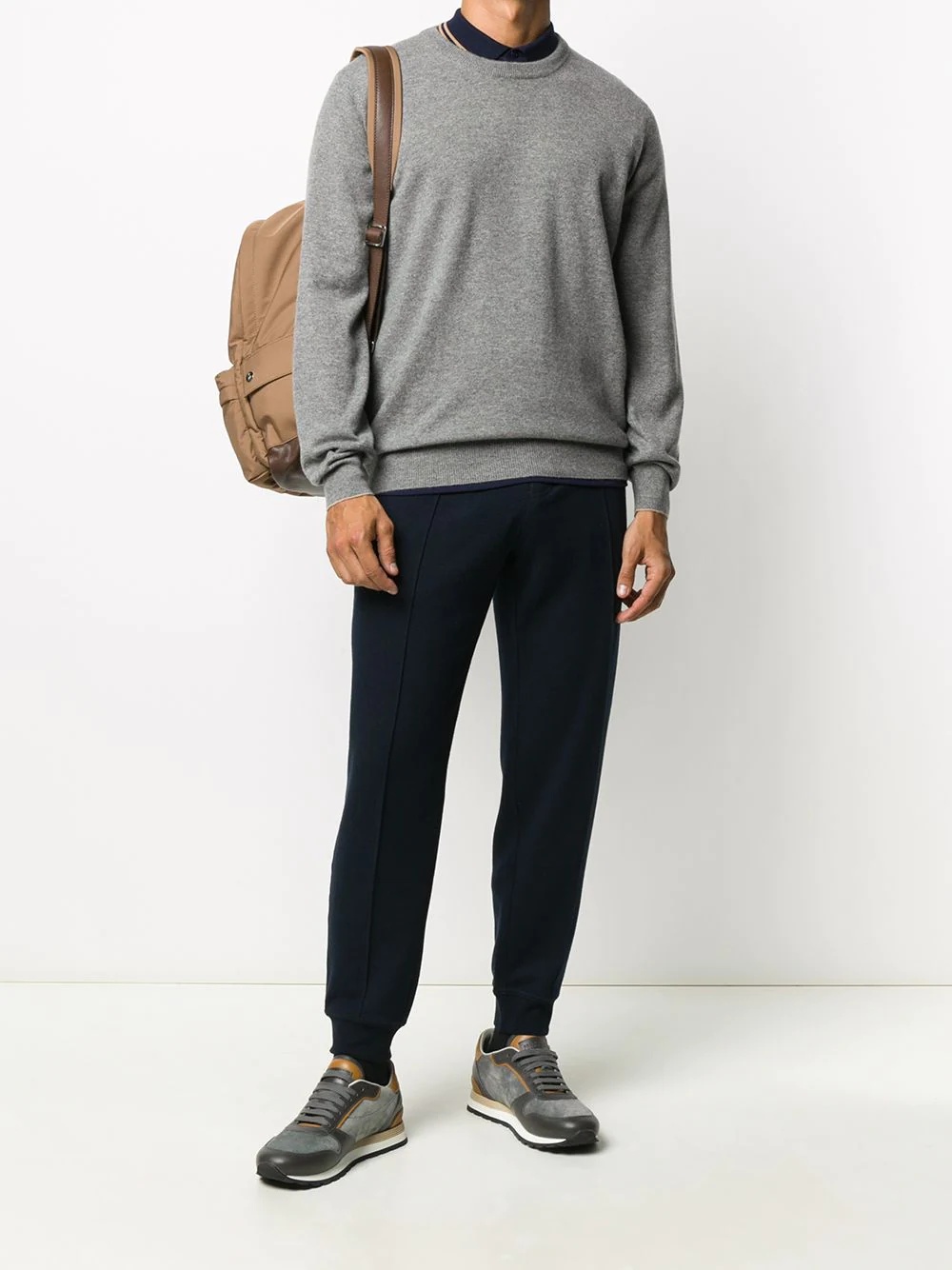 crew-neck cashmere jumper - 2