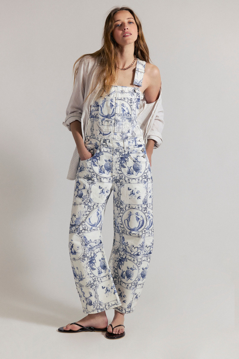 We The Free Good Luck Printed Overalls 5