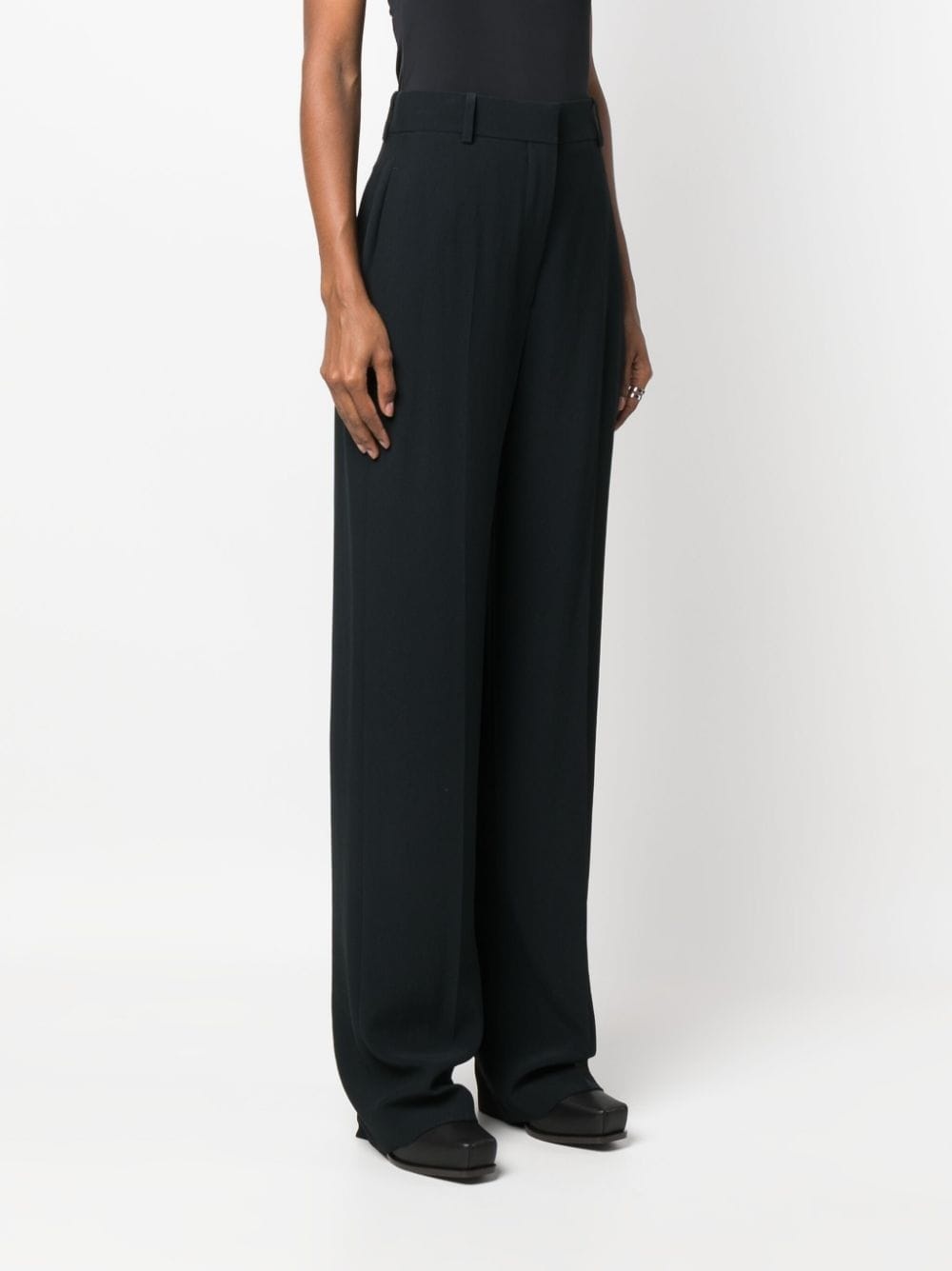 high-waisted straight-leg trousers - 3