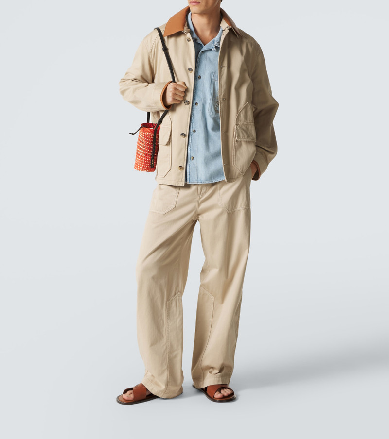 Loewe Paula's Ibiza cotton canvas straight pants outlook