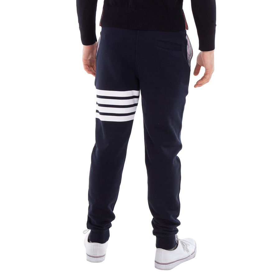 Thom Browne Navy 4-Bar Loopback Sweatpants - 5