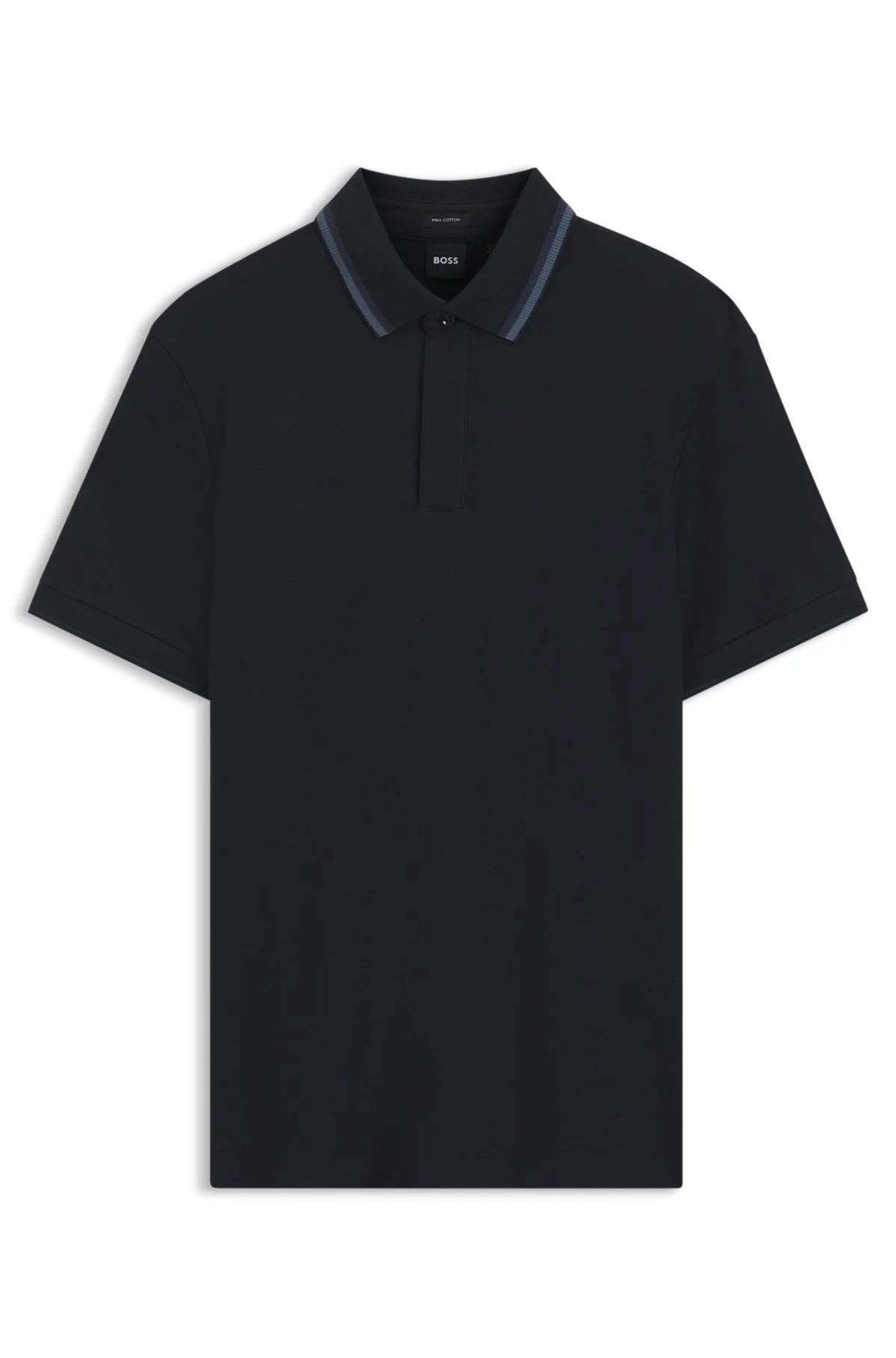 REGULAR-FIT POLO SHIRT IN STRUCTURED COTTON PIQUÉ - 1