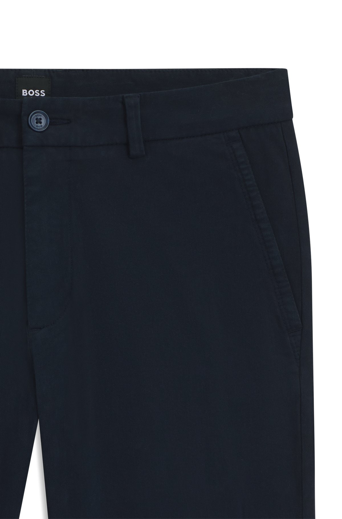 SLIM-FIT TROUSERS IN STRETCH-COTTON TWILL - 6