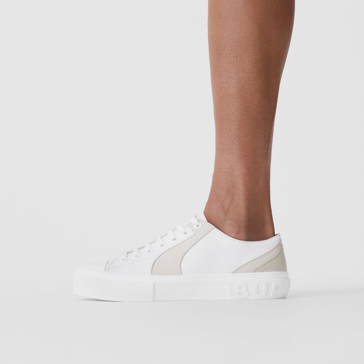 Two-tone Leather Sneakers - 3