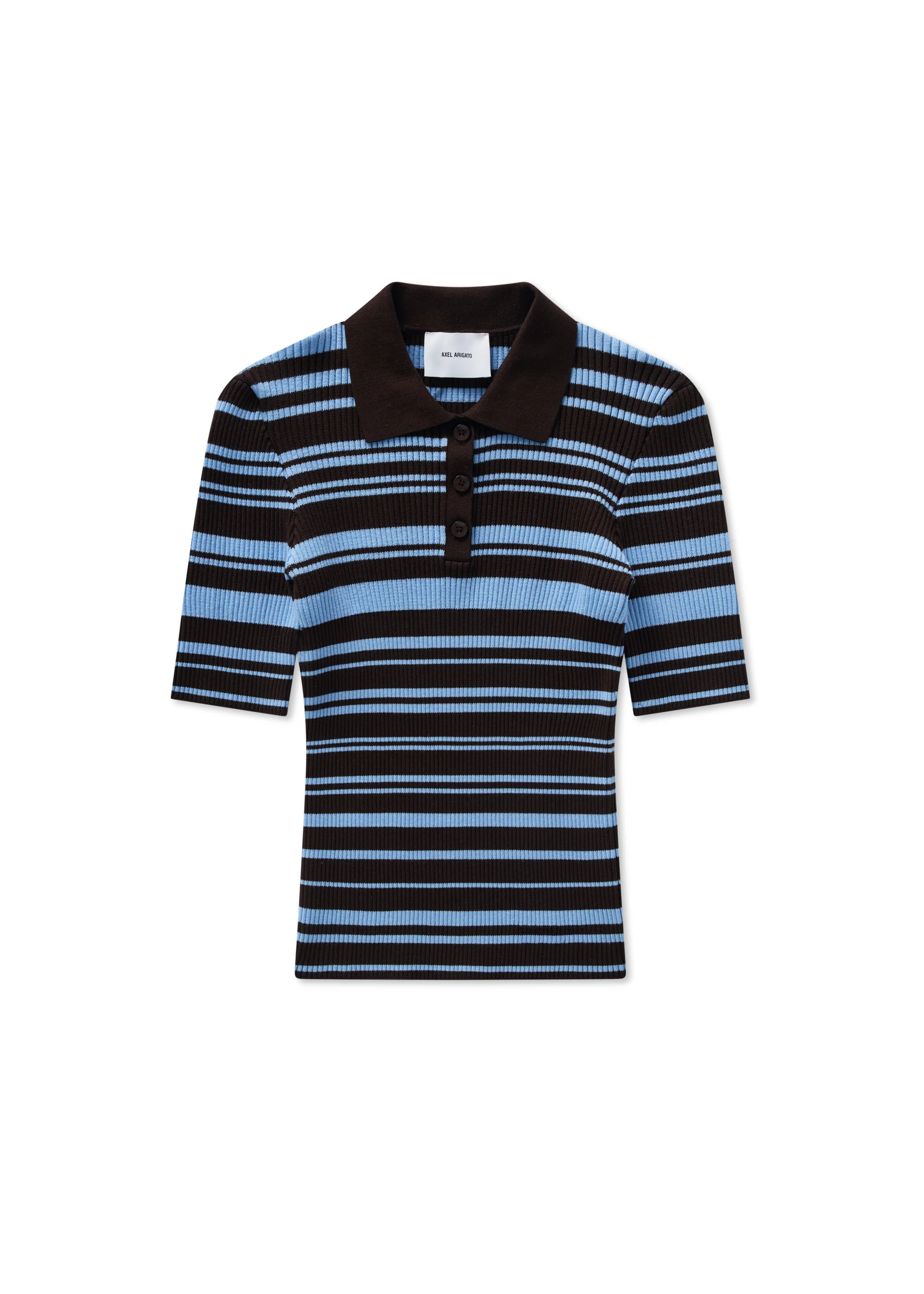 Anja Ribbed Polo Top - 1