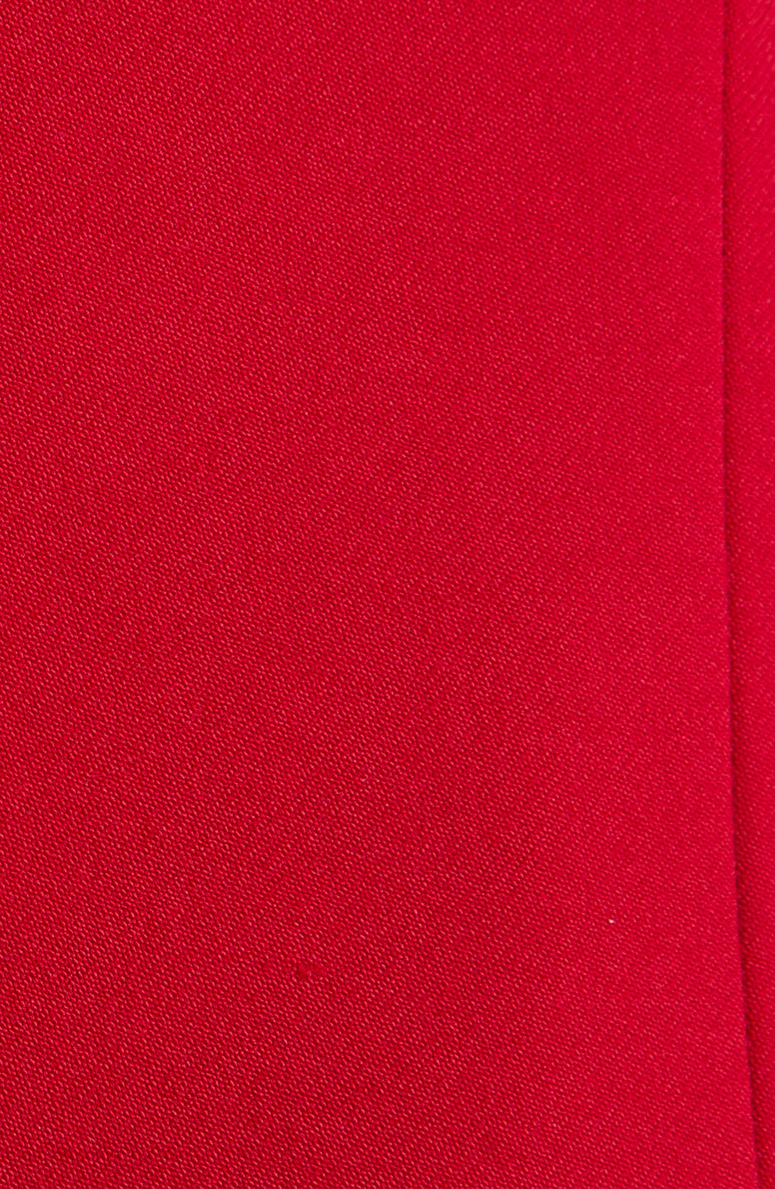 McQueen One-Button Wool Grain de Poudre Jacket in Crimson at Nordstrom - 6