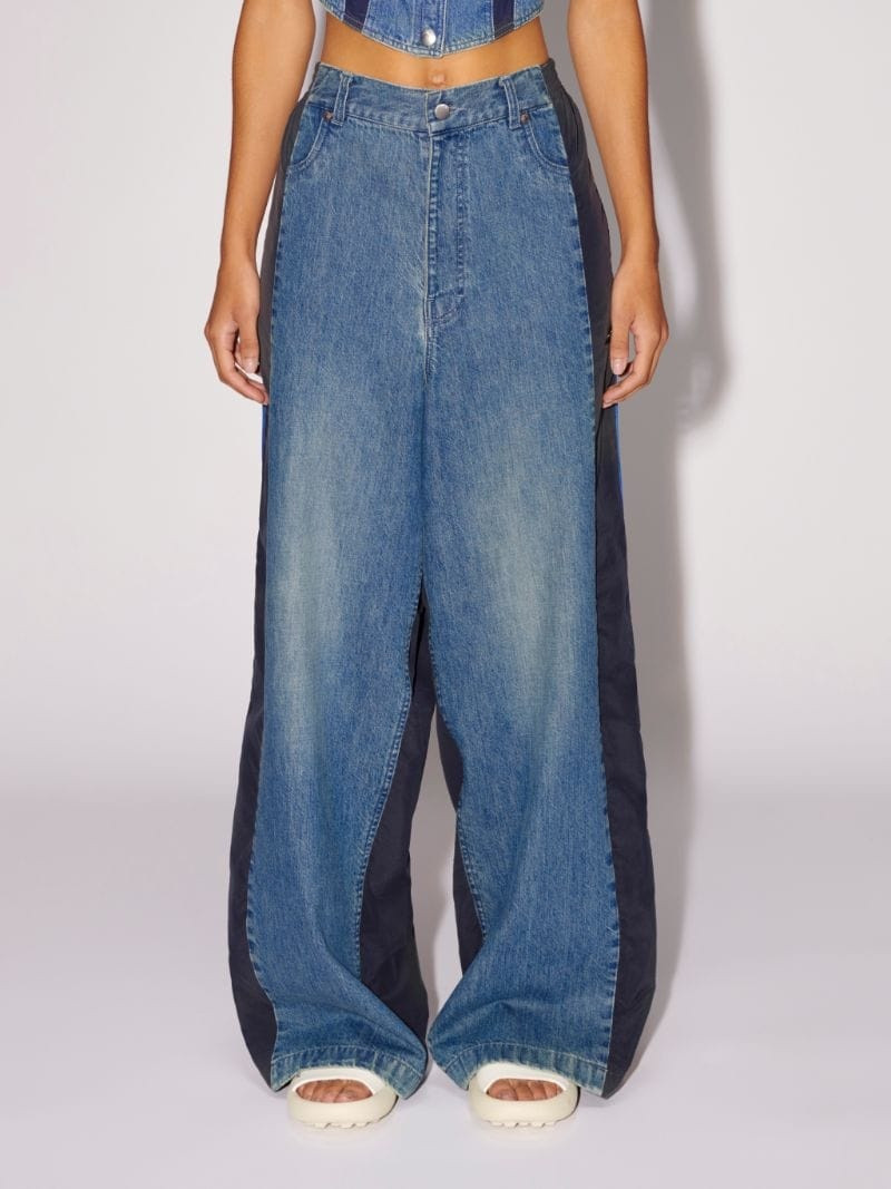 Denim Nylon Pants 4