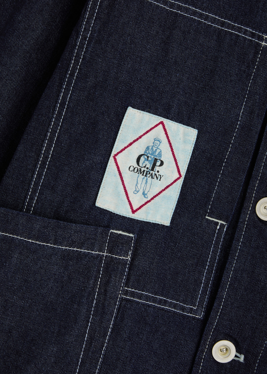 C.P. Company Logo Denim Jacket - 5