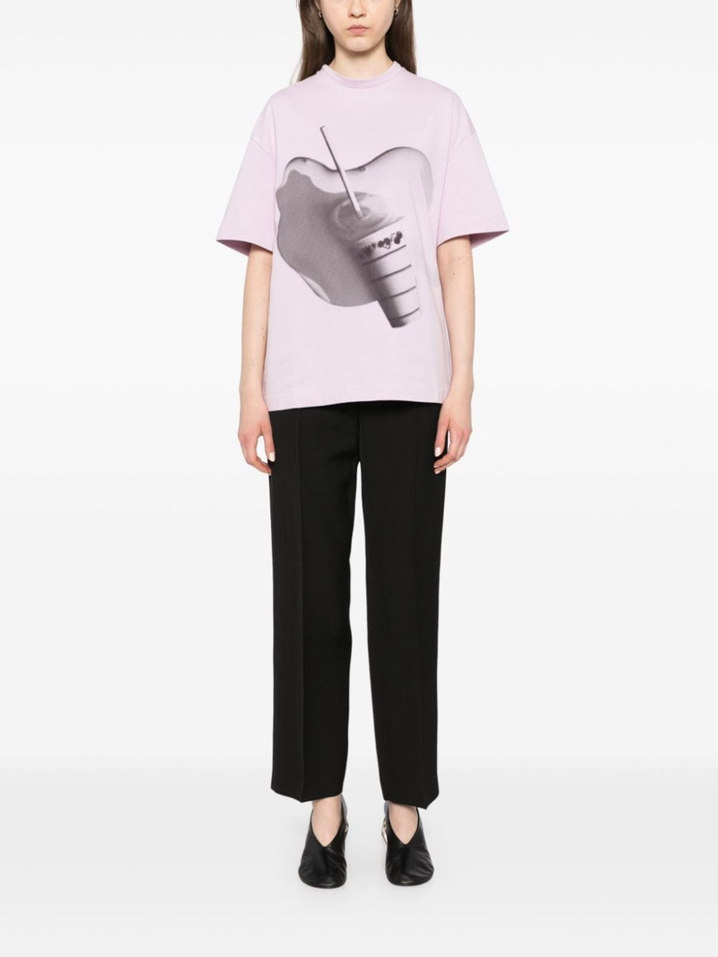 Jil Sander straight-leg high-waist trousers outlook
