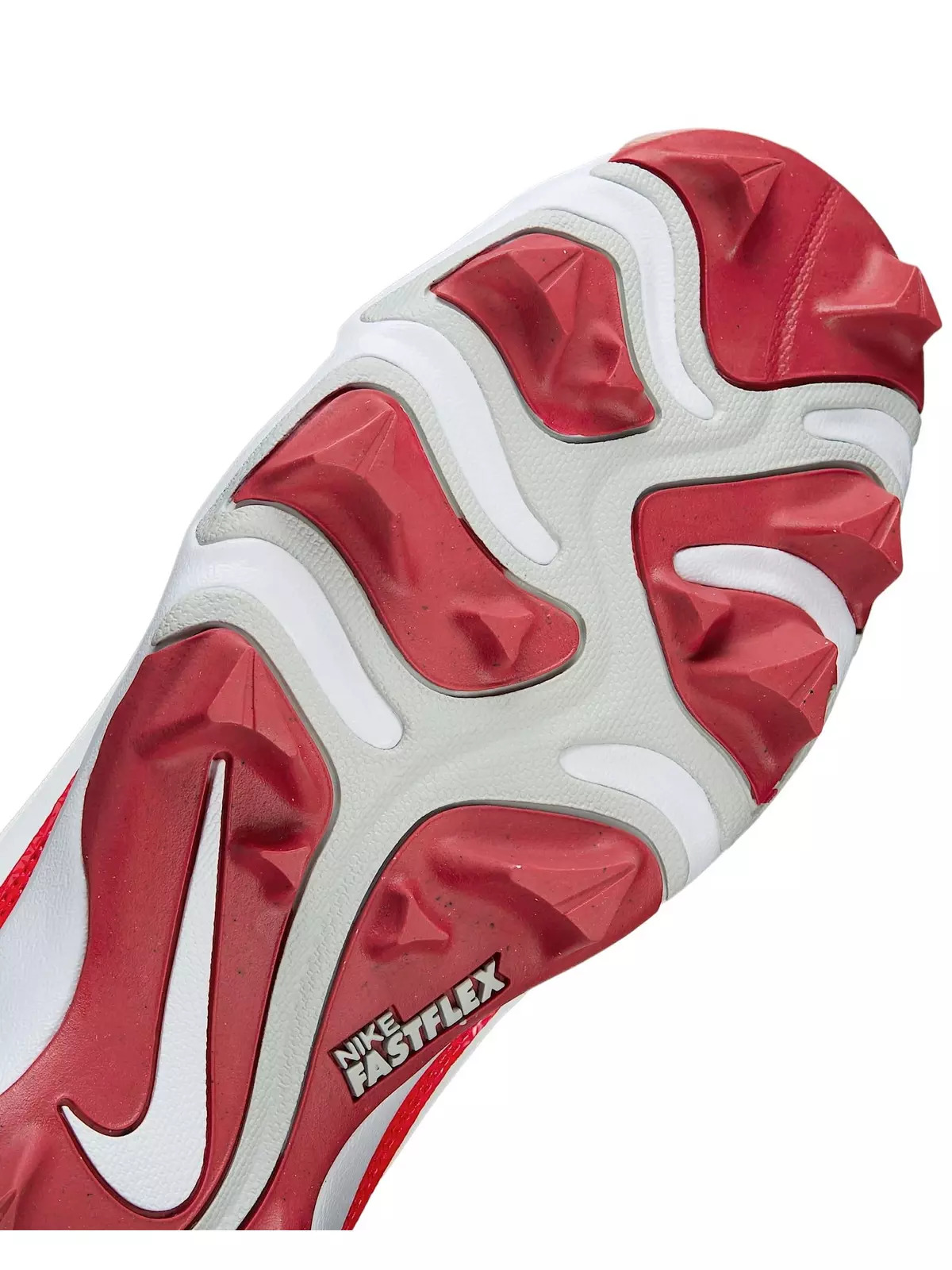 Alpha Menace 4 Shark "White/University Red/Photon Dust" Men's Football Cleat - 7