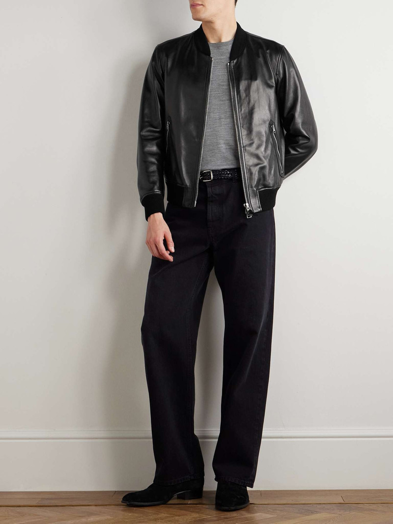 TOM FORD Leather Bomber Jacket outlook