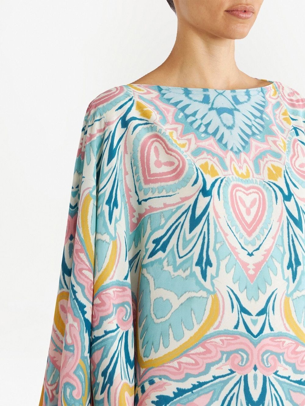 abstract-pattern print kaftan - 4