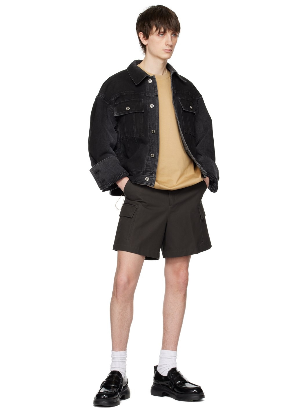 Gray Hardware Shorts - 4
