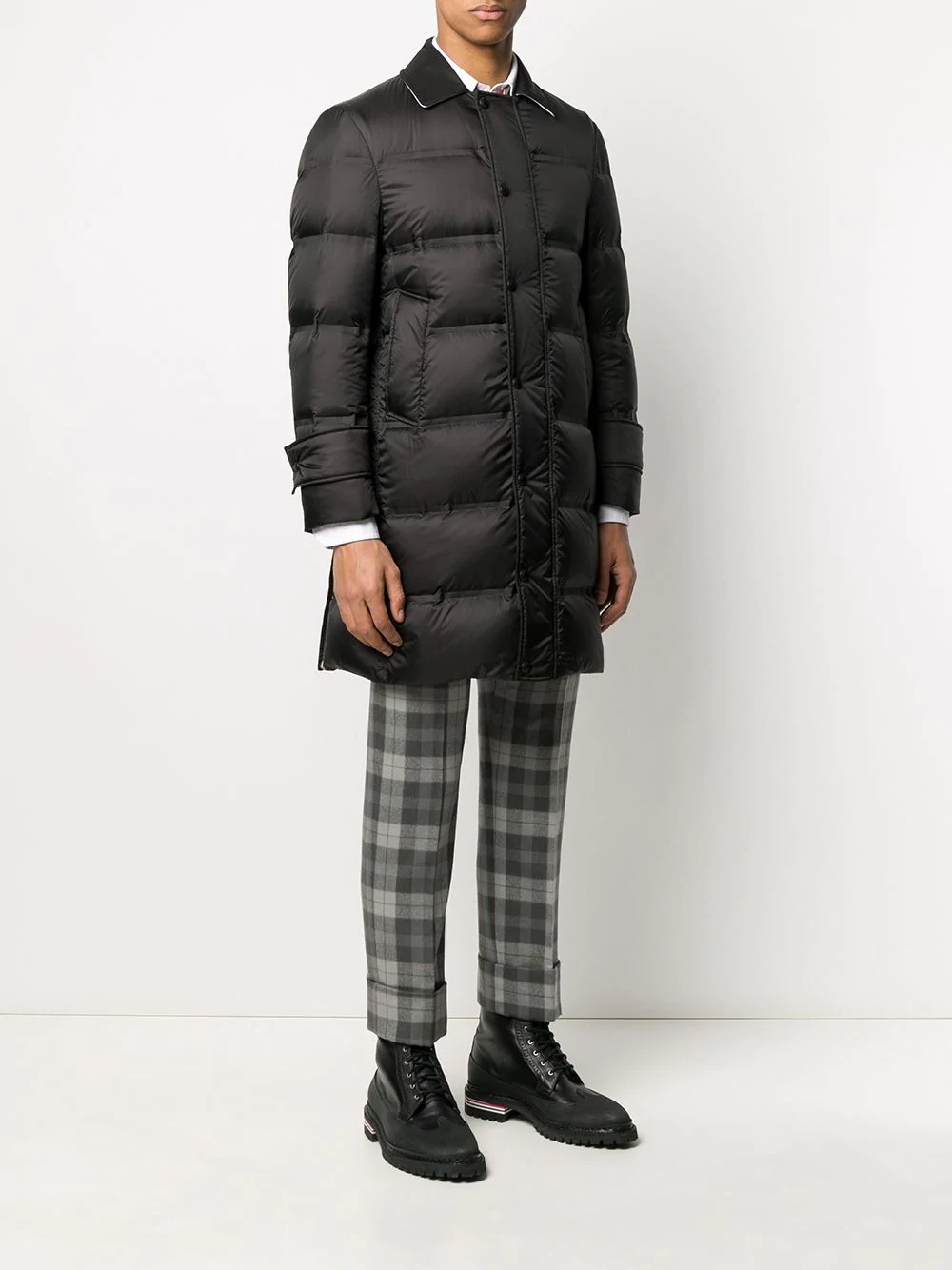 quilted zipped puffer jacket - 3