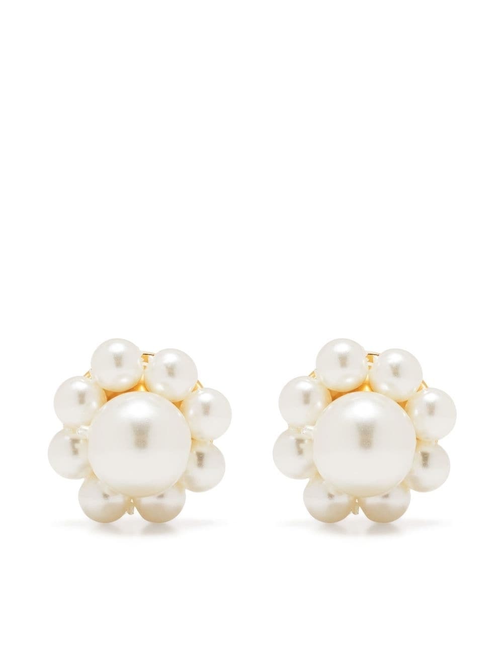 pearl-embellished earrings - 1