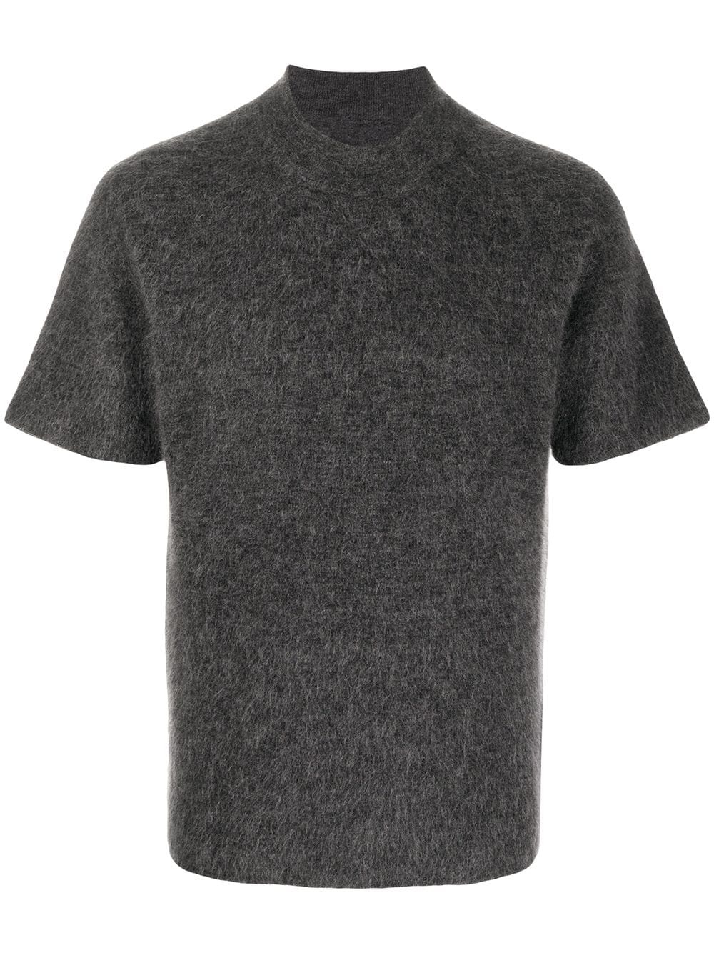 brushed knit t-shirt - 1