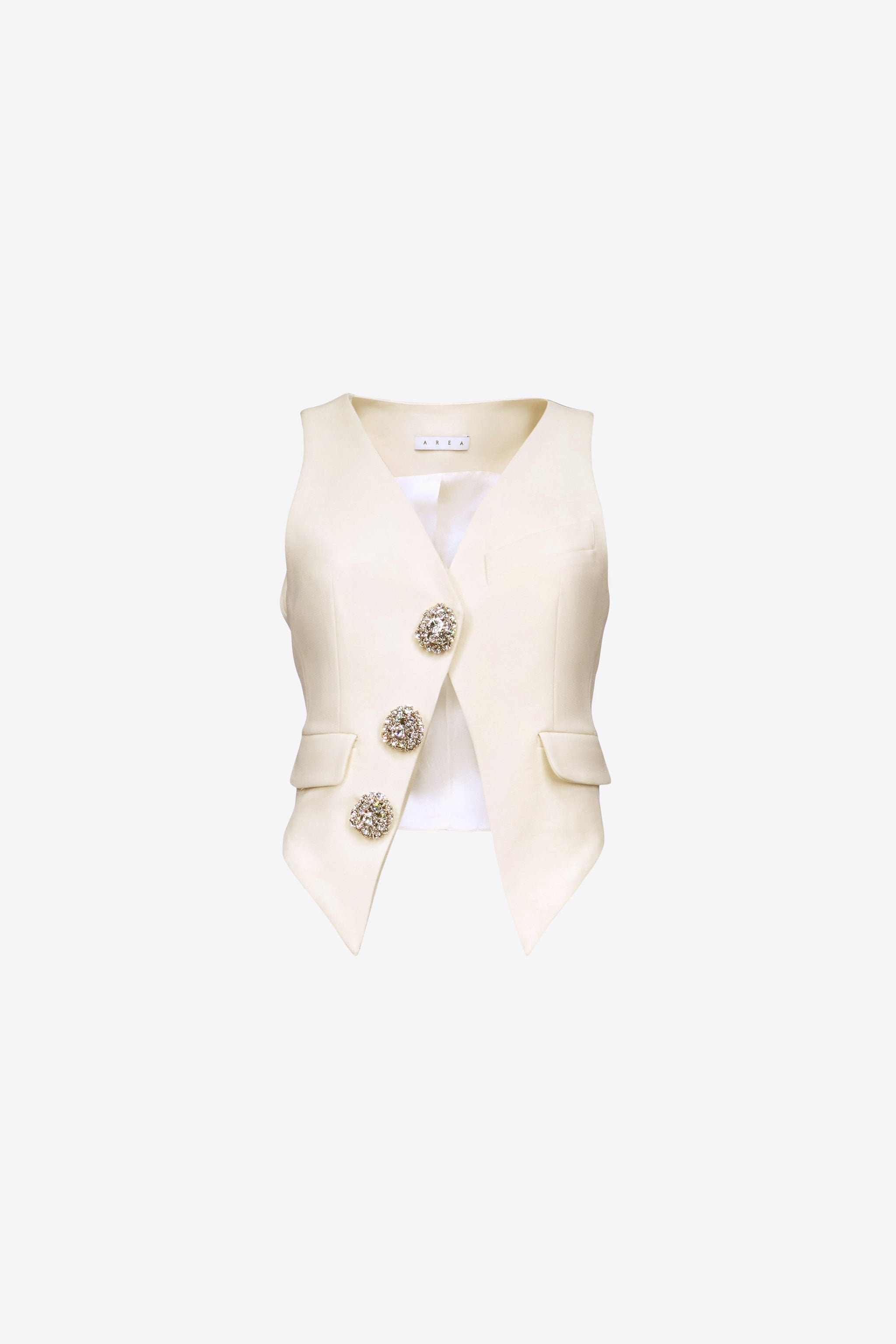 CRYSTAL BUTTON GILET - 1