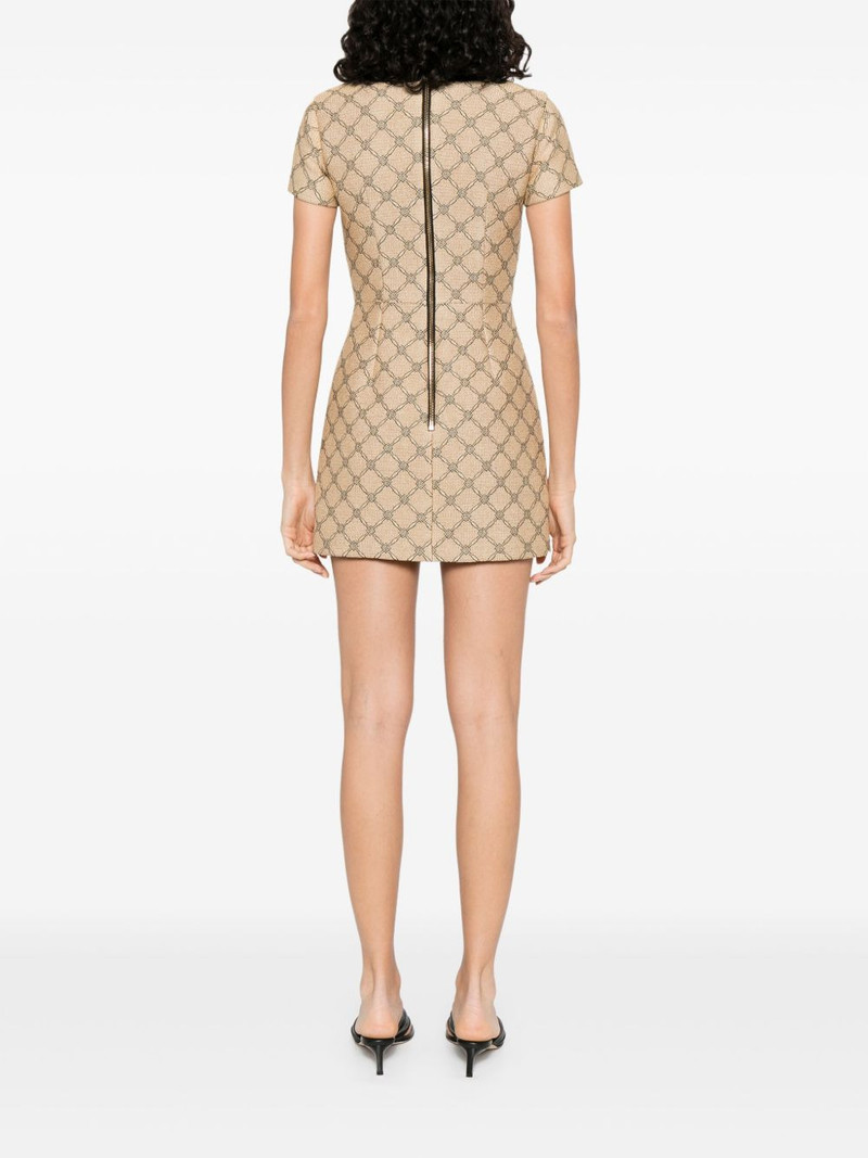monogram-jacquard dress 4