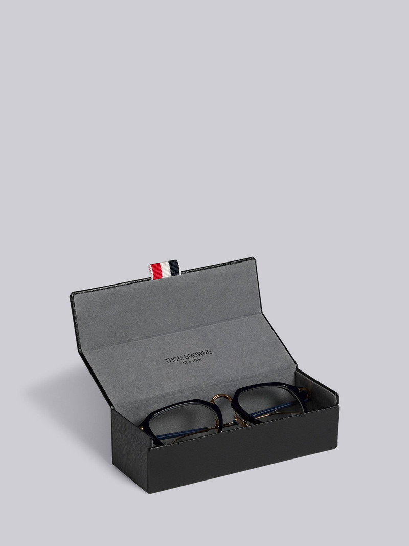 TB423 - Navy And White Gold Clubmaster Glasses 5