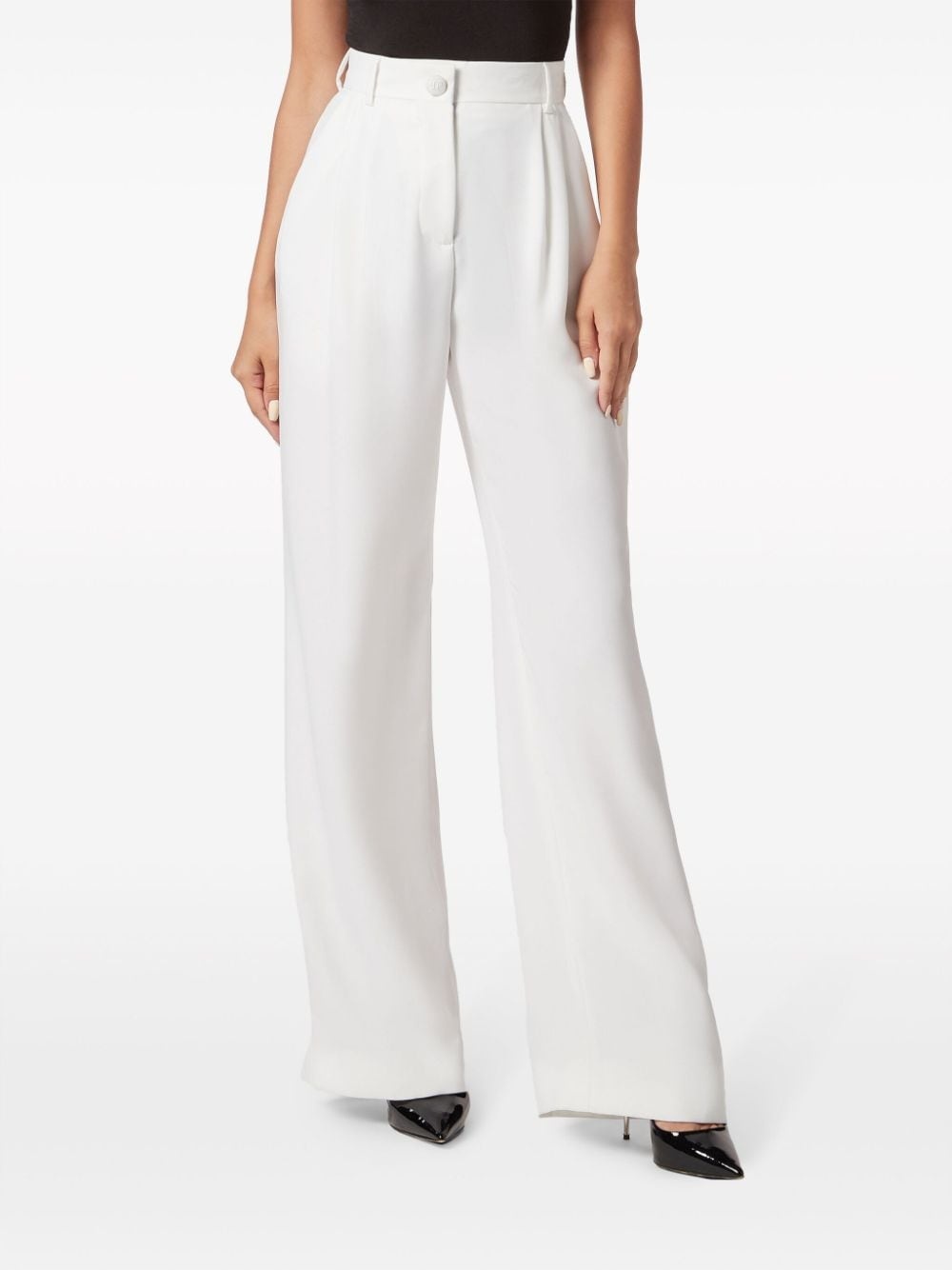 high-waisted tailored trousers - 3